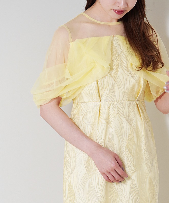 リーフモチーフドレス