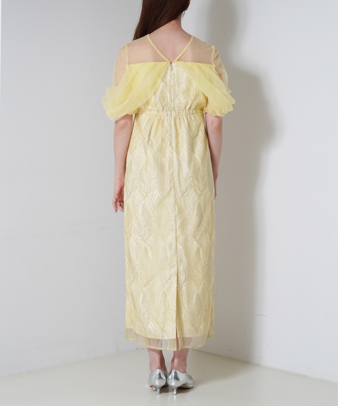 リーフモチーフドレス