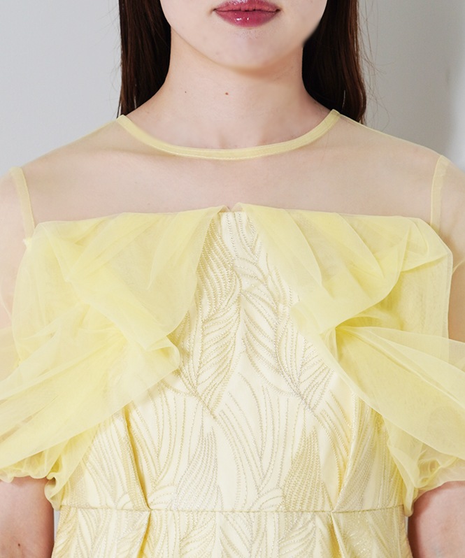 リーフモチーフドレス