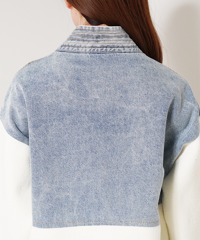 ニットデニムドッキングジャケット