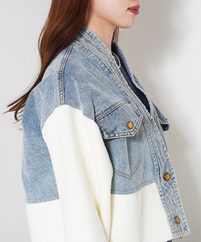ニットデニムドッキングジャケット