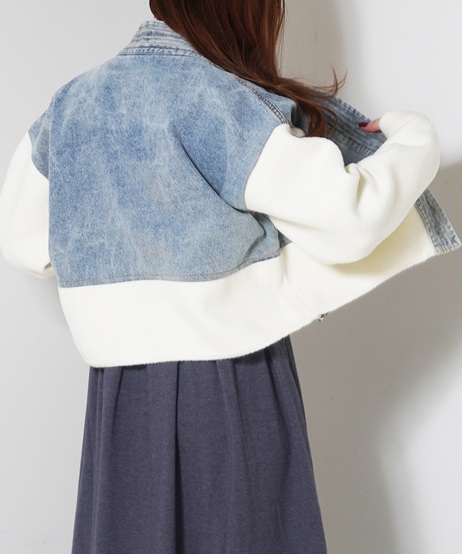 ニットデニムドッキングジャケット