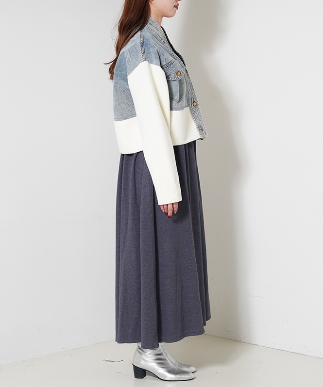 ニットデニムドッキングジャケット