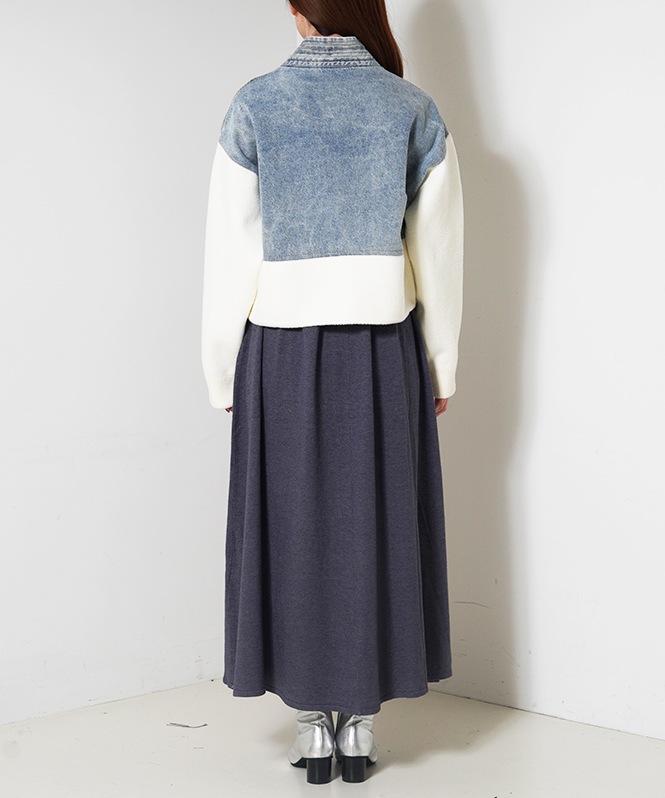 ニットデニムドッキングジャケット