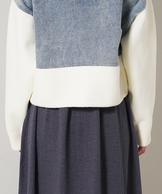 ニットデニムドッキングジャケット