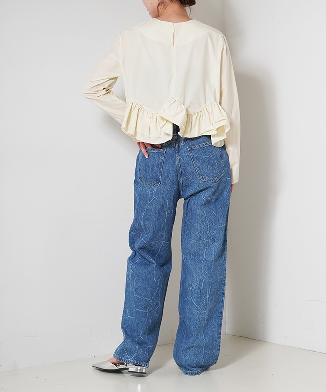 ウェービーラッフルブラウス