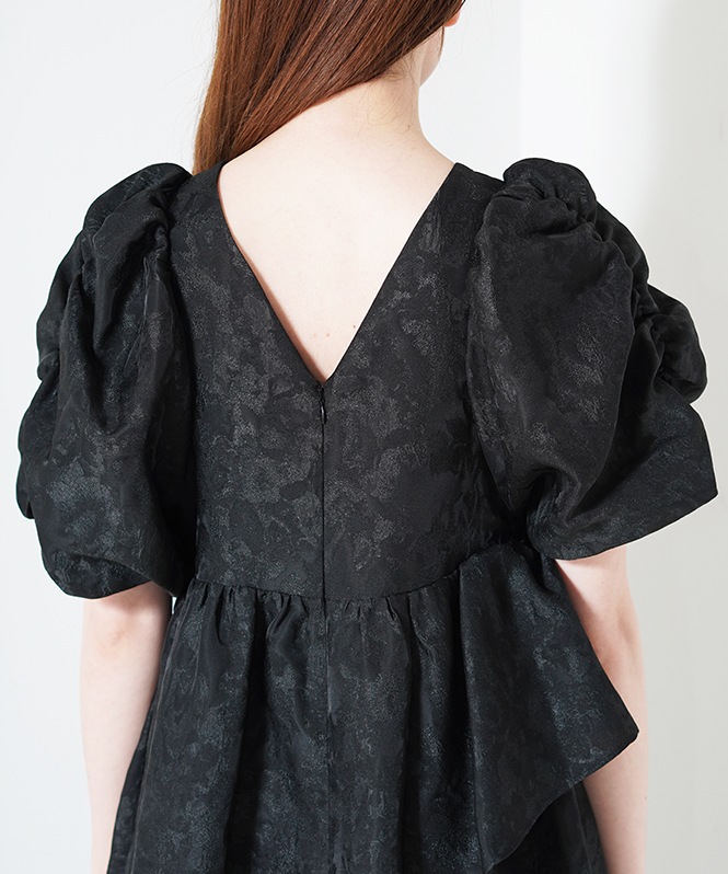 ANDRESD bubble sleeve jacquard dress | DRESS,DRESS | ROOM903