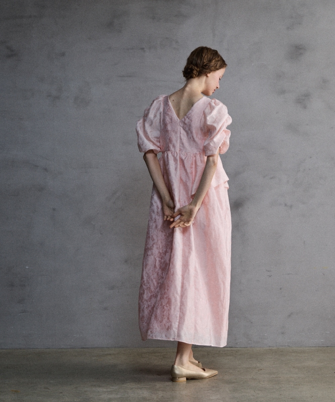 【美品】ANDRESD bubble sleeve jacquard dress bubble sleeve jacquard dress | DRESS,DRESS | ROOM903 online