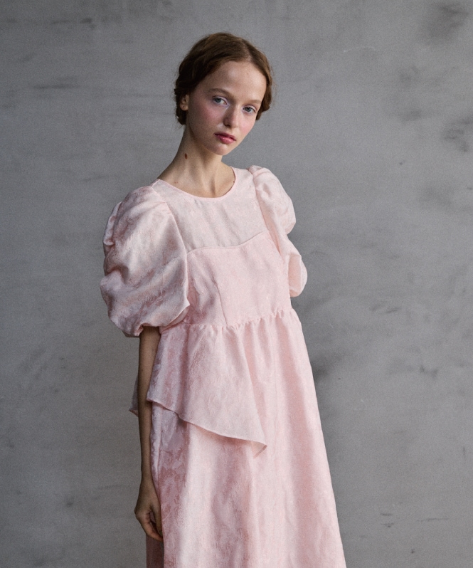 ANDRESD bubble sleeve jacquard dress | DRESS,DRESS | ROOM903