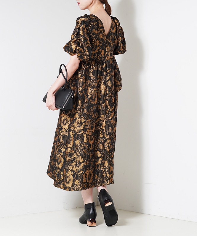 スーツ・フォーマル・ドレス ANDRESDbubble sleeve jacquard dressMtall bubble sleeve jacquard dress | DRESS,DRESS | ROOM903 online