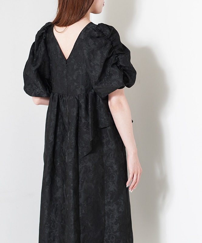 アンドレスドbubble sleeve jacquard dress ANDRESD bubble sleeve jacquard dress | DRESS,DRESS | ROOM903