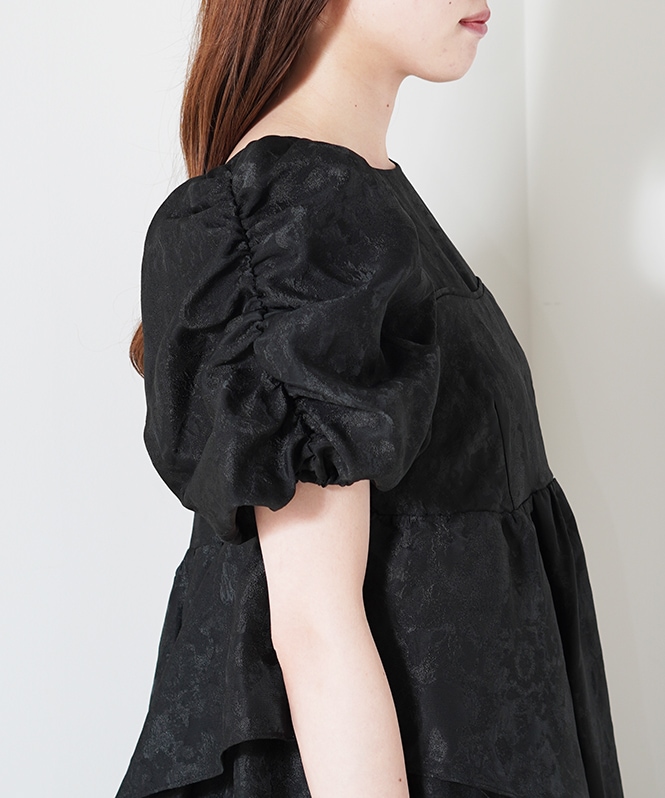 【新品】ANDRESD ANDRESD bubble sleeve jacquard dress | DRESS,DRESS | ROOM903