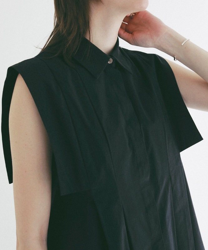 PANELL PLEAT SQUARE SLEEVE SHIRTS