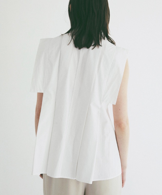 PANELL PLEAT SQUARE SLEEVE SHIRTS