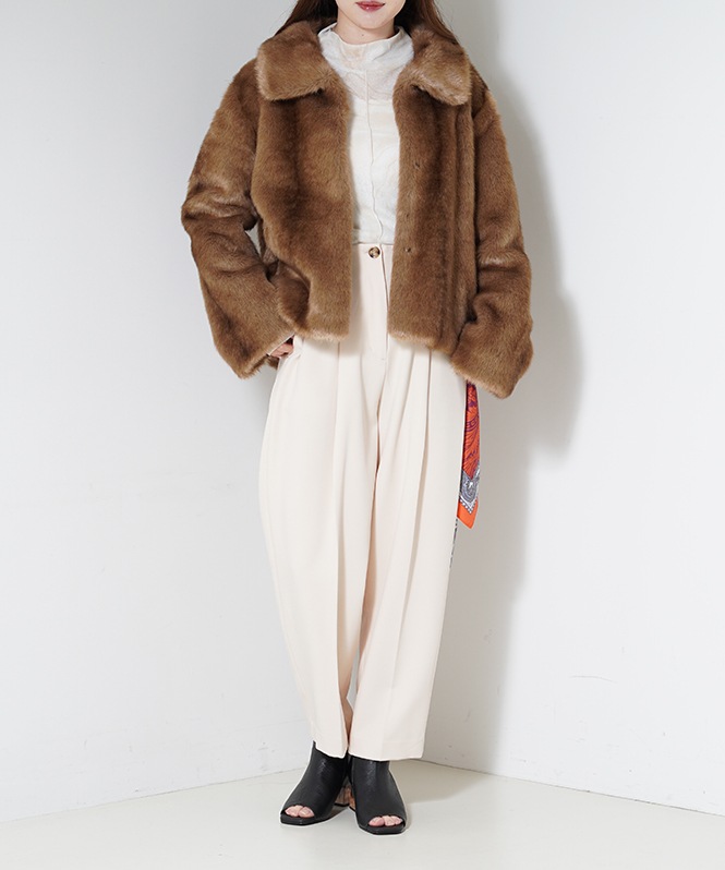 MILA FAUX FUR JACKET | OUTER,コート | ROOM903 online