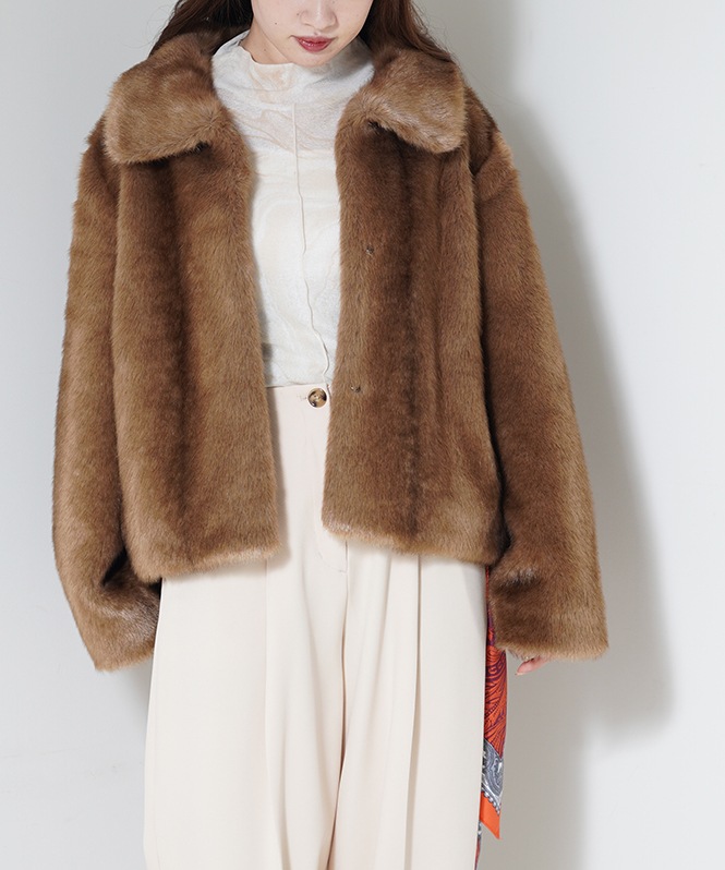 MILA FAUX FUR JACKET | OUTER,コート | ROOM903 online