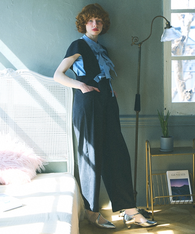 ワイドドレープコンビネゾン