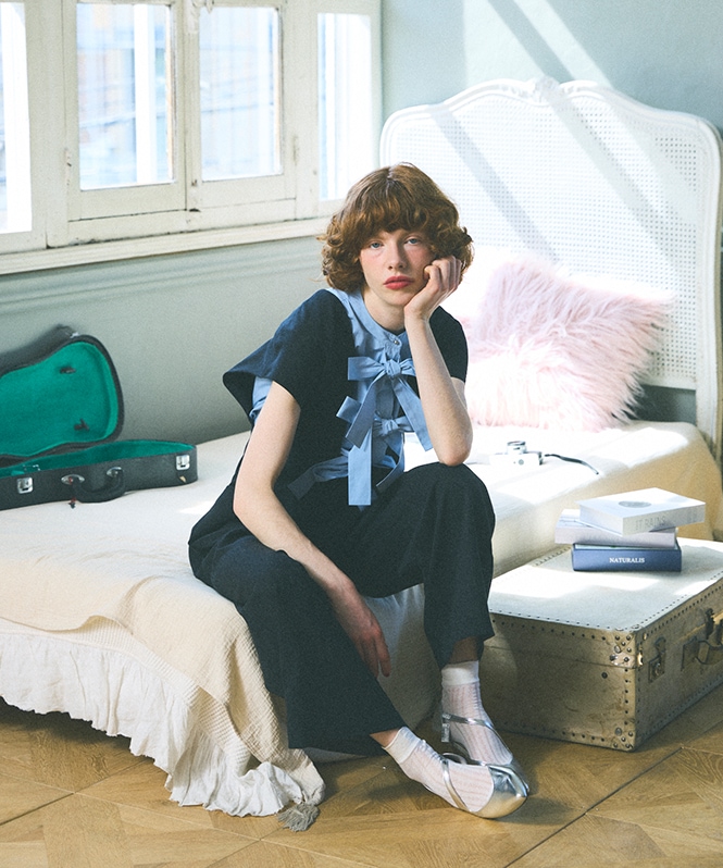 ワイドドレープコンビネゾン