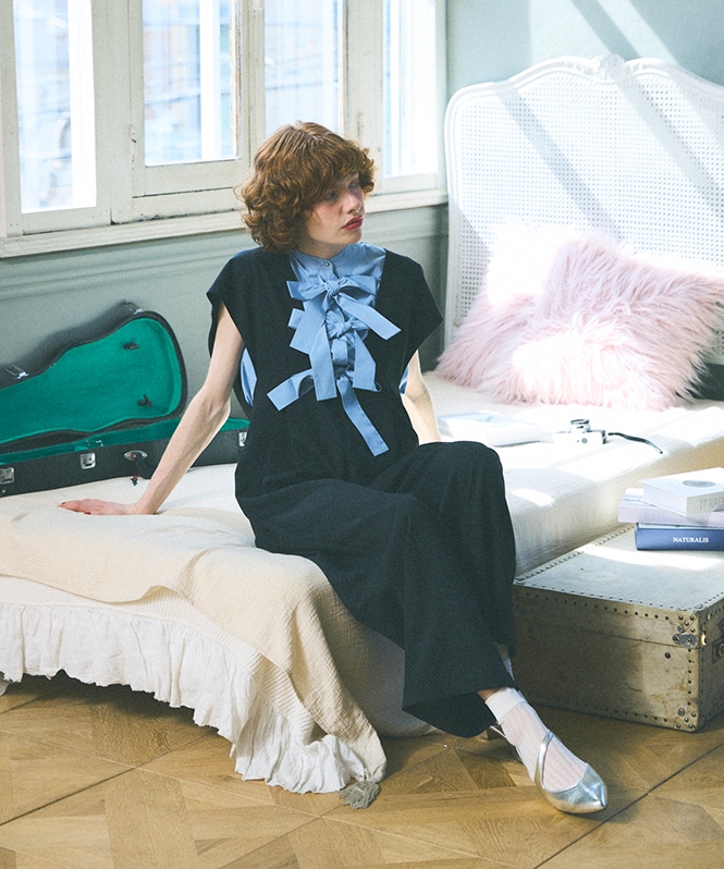 ワイドドレープコンビネゾン