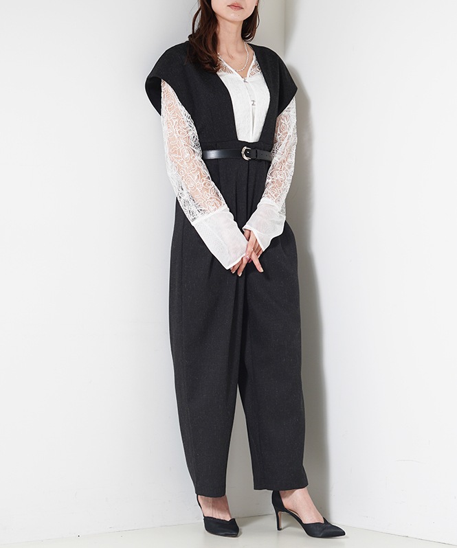 ワイドドレープコンビネゾン