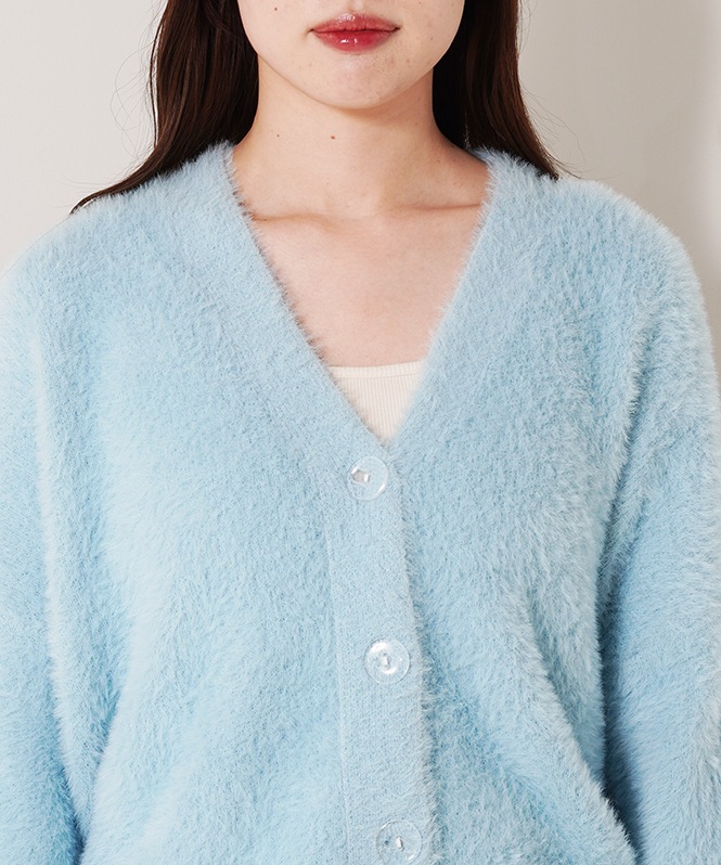 フェザーヤーンカーディガン
