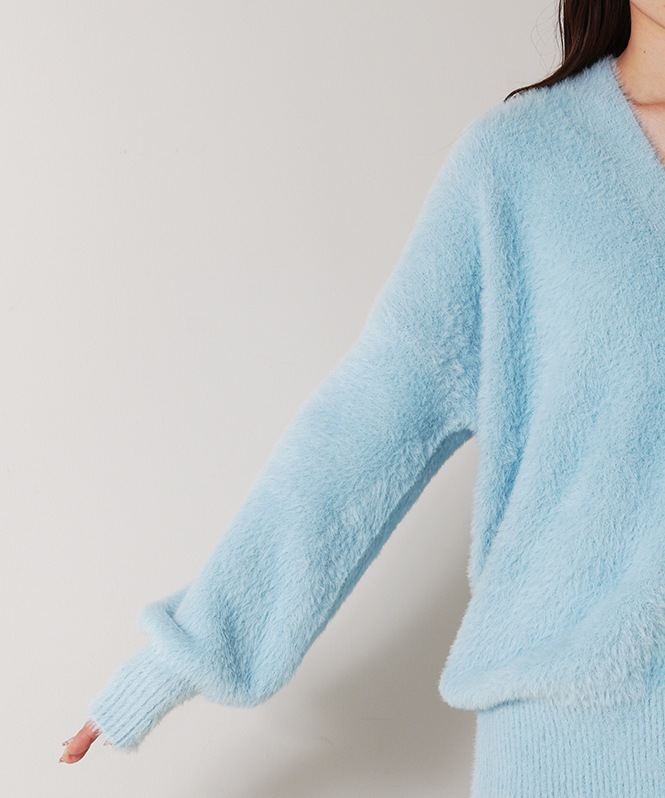 フェザーヤーンカーディガン