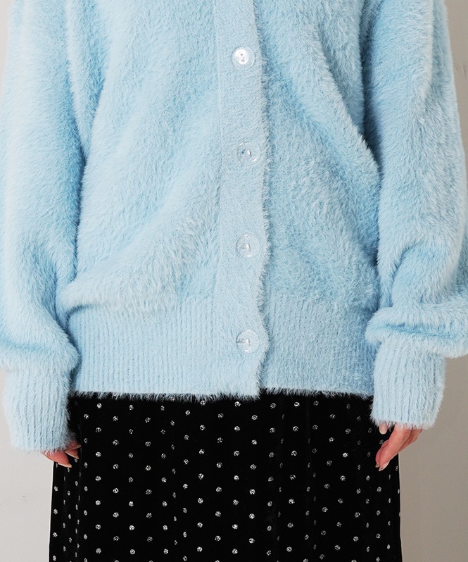 フェザーヤーンカーディガン