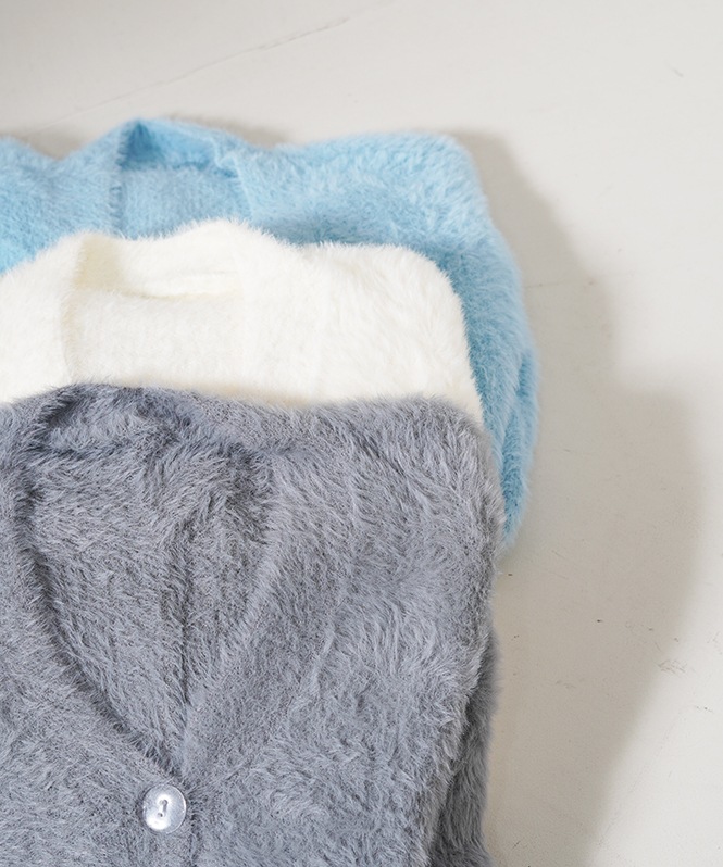 フェザーヤーンカーディガン