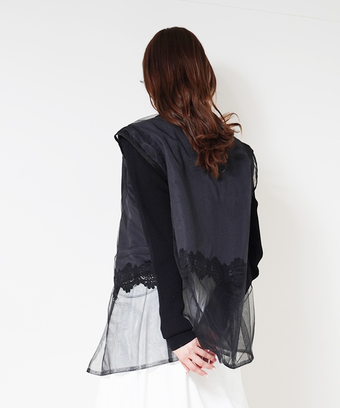 レースキリカエレイヤードベスト