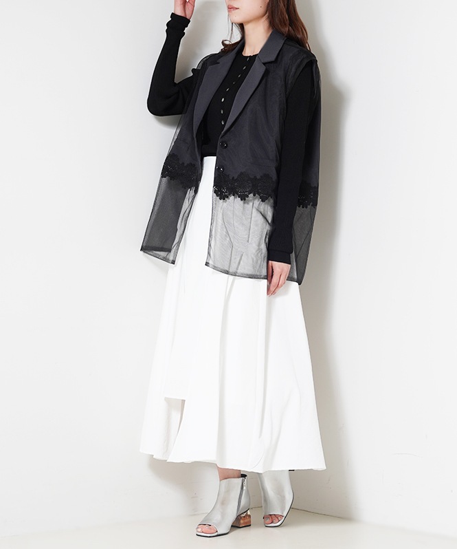 レースキリカエレイヤードベスト