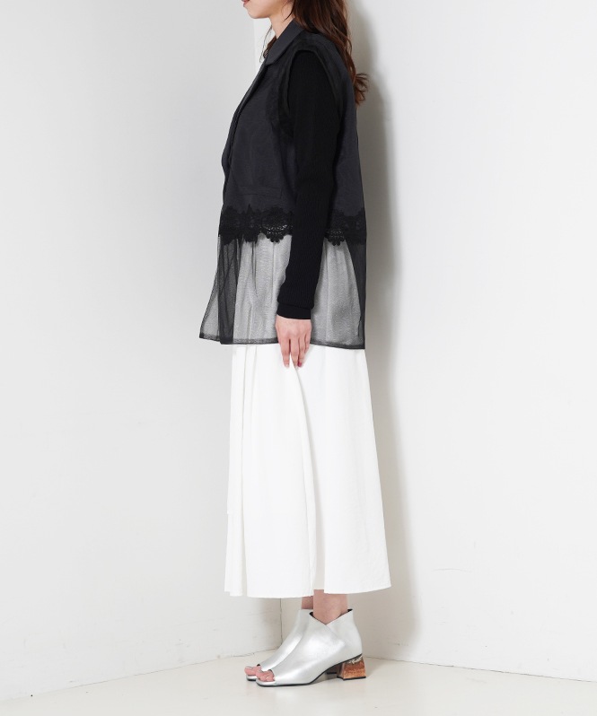 レースキリカエレイヤードベスト