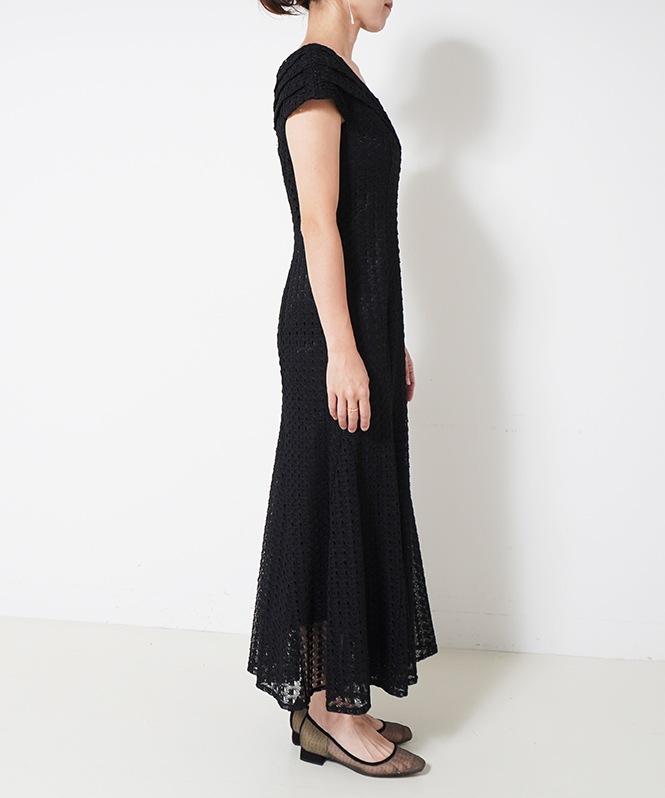 かぎ編みレースワンピース■