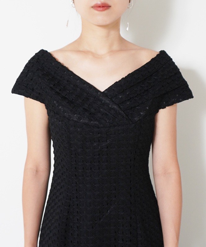 かぎ編みレースワンピース■