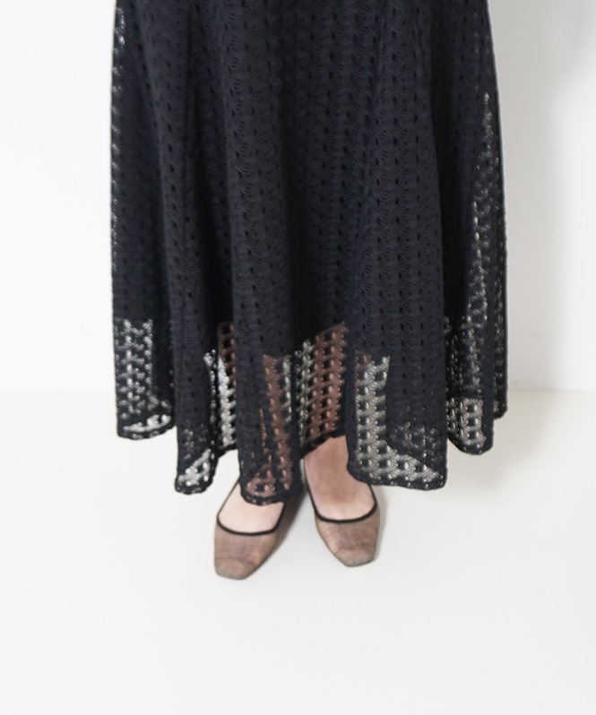 かぎ編みレースワンピース■