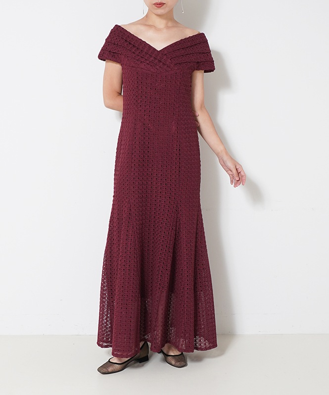 かぎ編みレースワンピース■