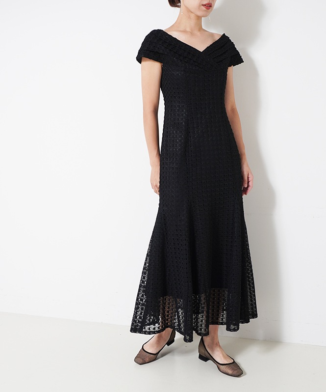 かぎ編みレースワンピース■