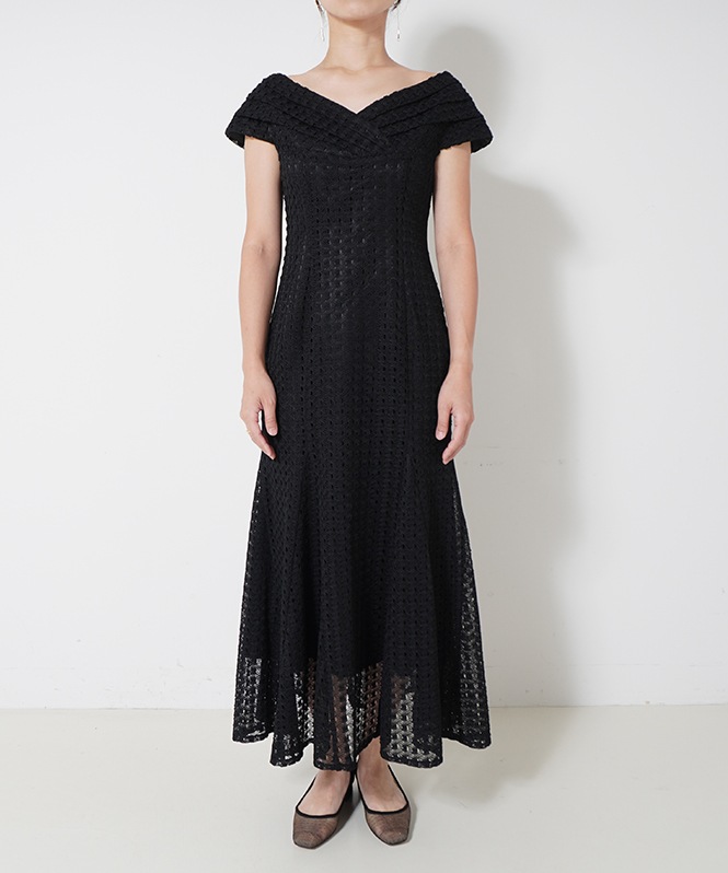 かぎ編みレースワンピース■