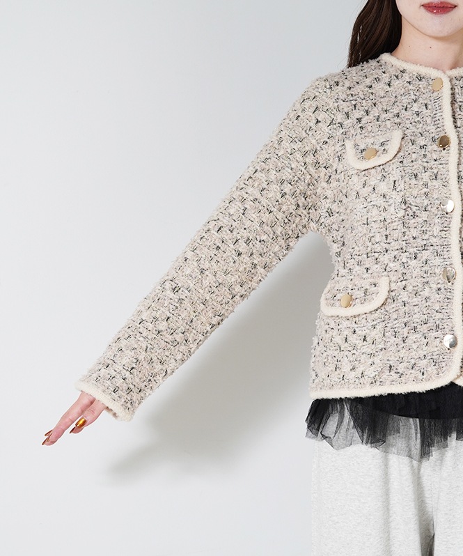 Tweed knit JK