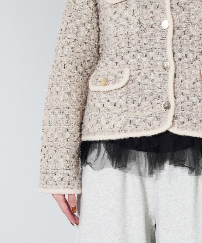 Tweed knit JK