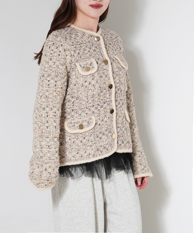 Tweed knit JK