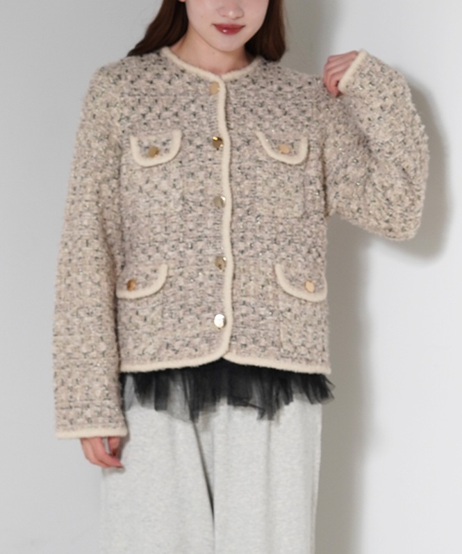 Tweed knit JK