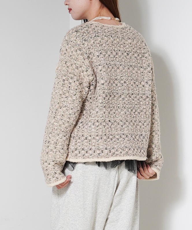 Tweed knit JK