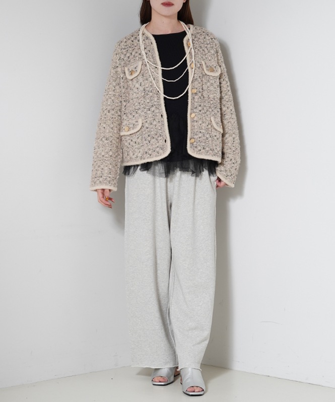Tweed knit JK