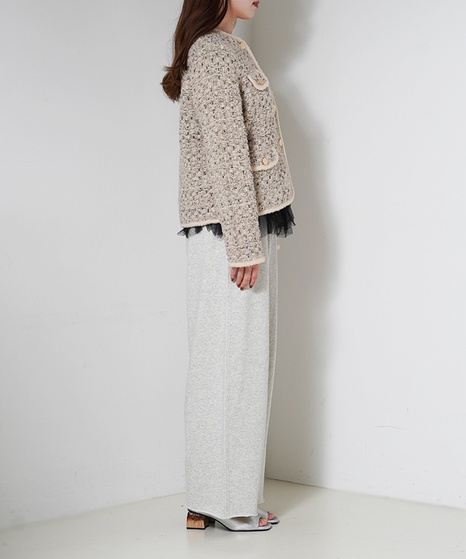 Tweed knit JK