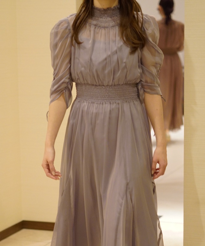 シフォン ドレス シャーリング ノースリーブ 4color 韓国 r3-350 ROOM903 シャーリングシフォンドレス | DRESS,DRESS | ROOM903
