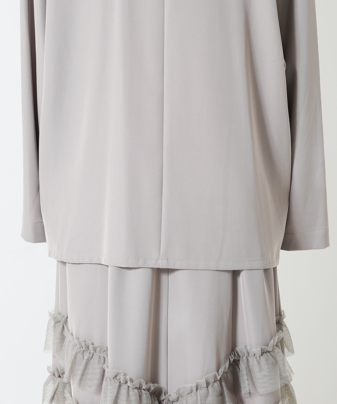 専用【et.UNiVER】Transparent hem setup dress et.UNiVER】Transparent hem setup dress