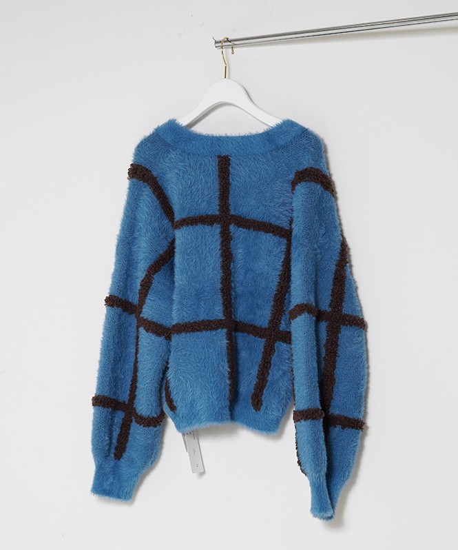 立体ジャガードカーディガン