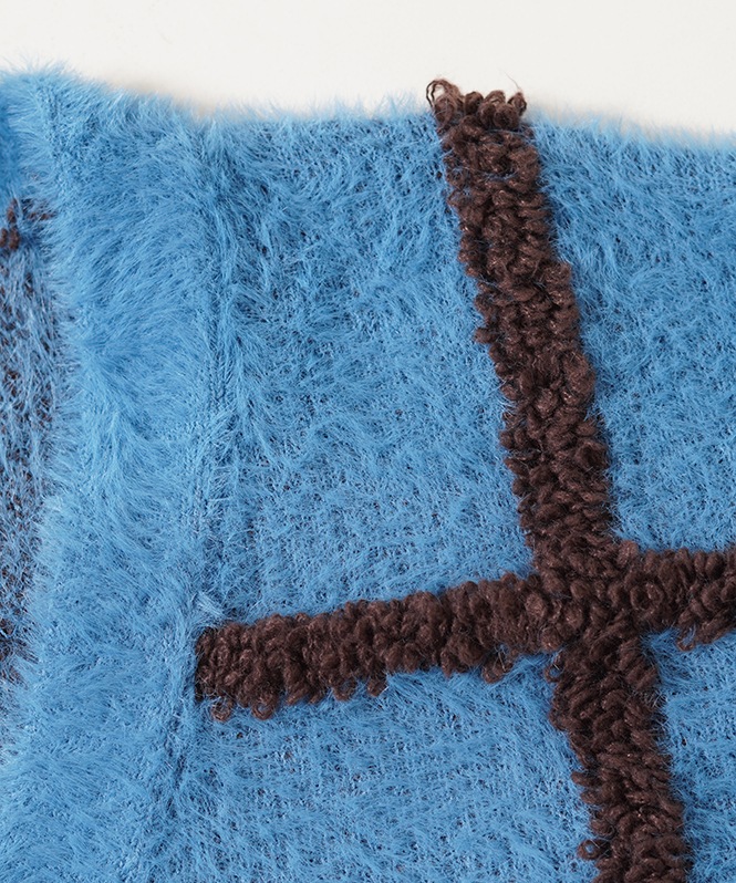 立体ジャガードカーディガン