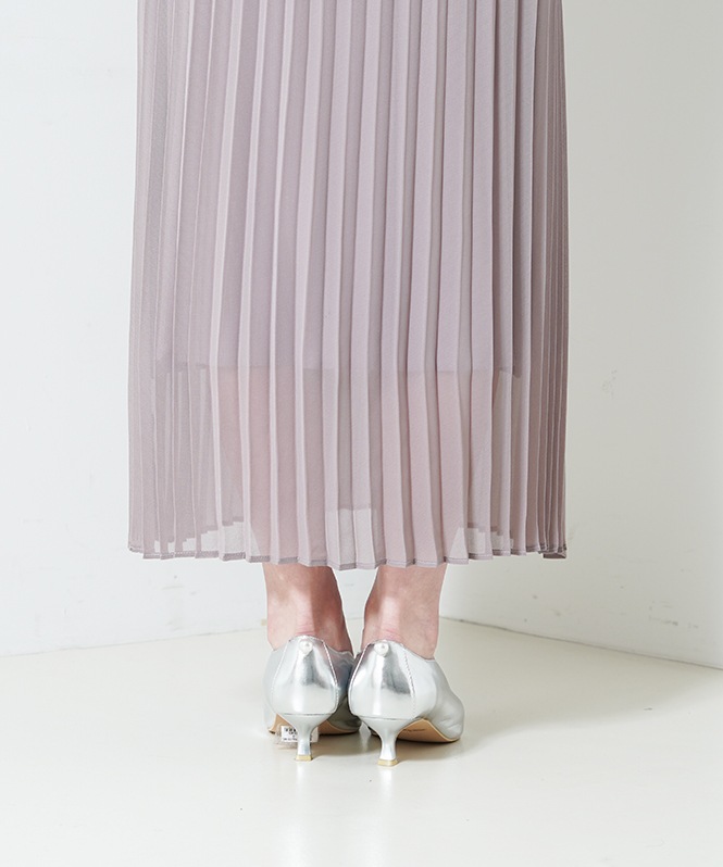 フリルプリーツワンピース