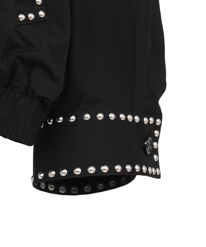 W COLOR STUDDED DRIZZLER JACKET